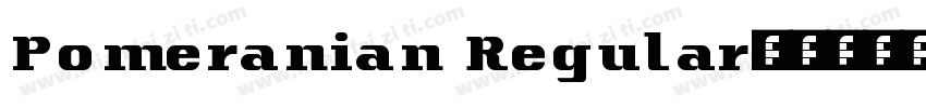 Pomeranian Regular字体转换